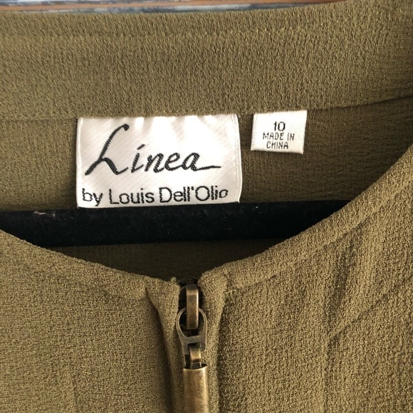 LINEA by Louis Dell'olio Fern Green Zip up Shirt - Picture 4 of 6